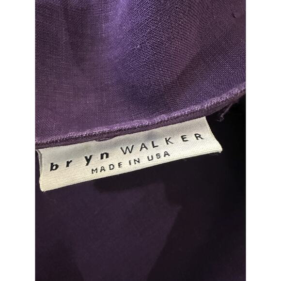 Bryn Walker 100% Linen Judy Oversized Tunic Top Purple Women's Large Lagonlook - Picture 11 of 15